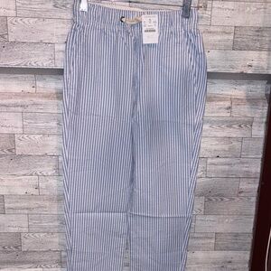 Crewcuts Light Blue and White Striped pants